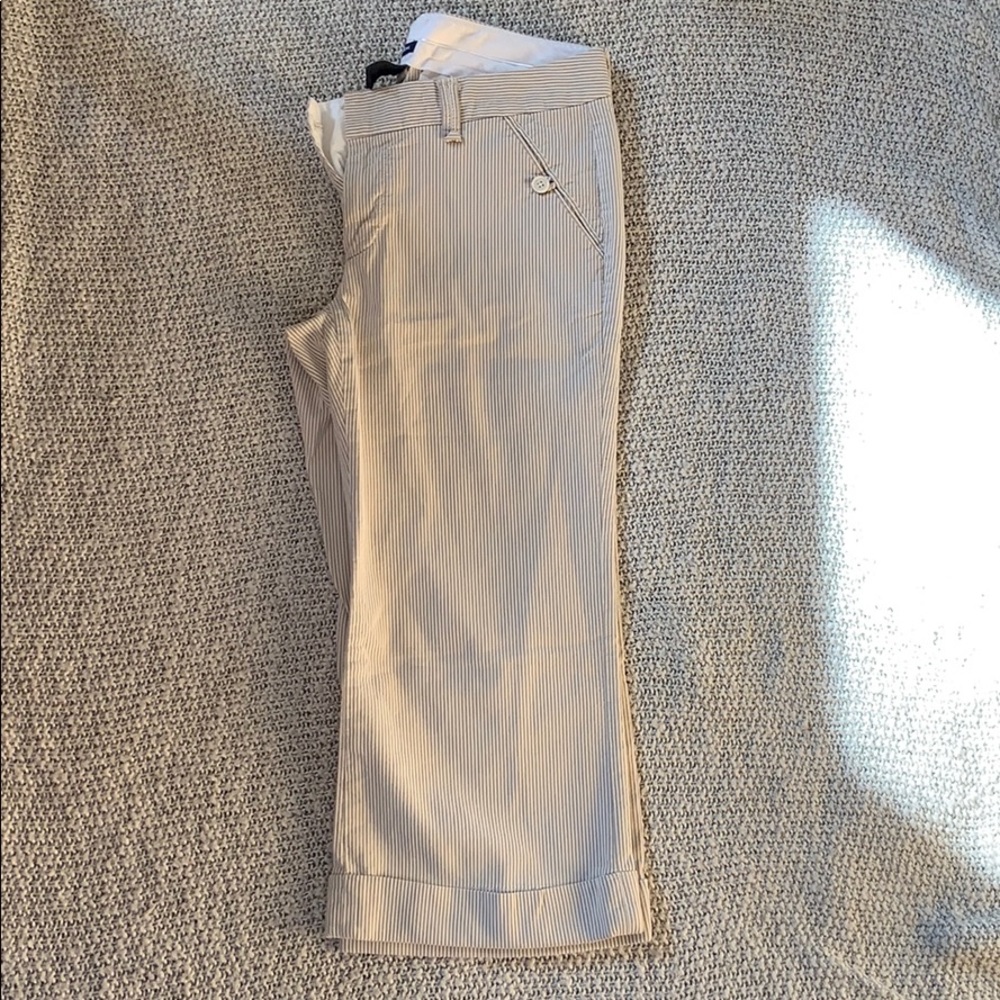 Vintage Gap Seersucker Cropped Pants